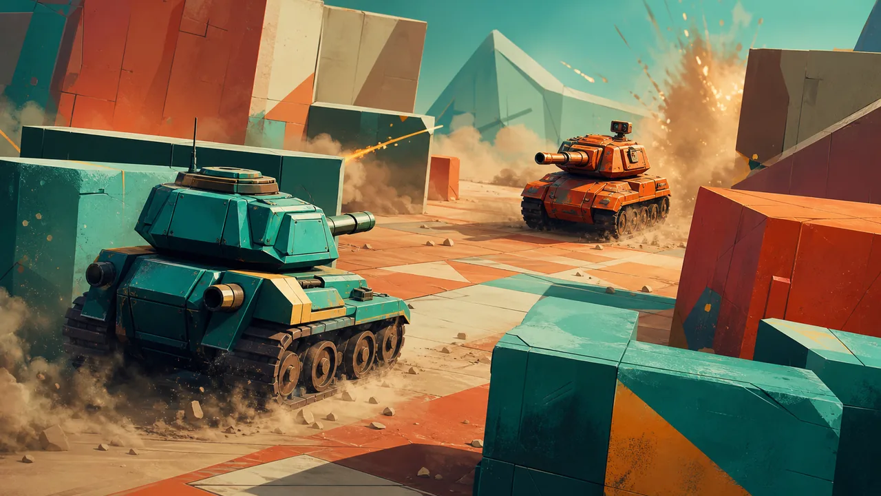 Hit Tank Battle: Cover, Contrast, and Tactical Space